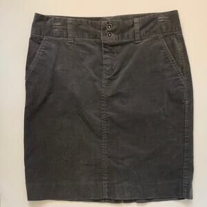 Old Navy Gray Corduroy  Pencil Skirt